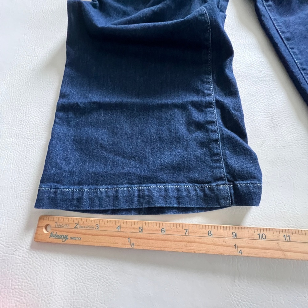 Paige Harper Wide Leg Jeans Womens 23 Blue Baltimore Paperbag Waist Pleated - Picture 9 of 12